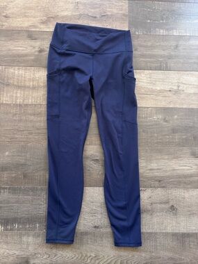 Fabletics Navy PowerHold Performance Leggings